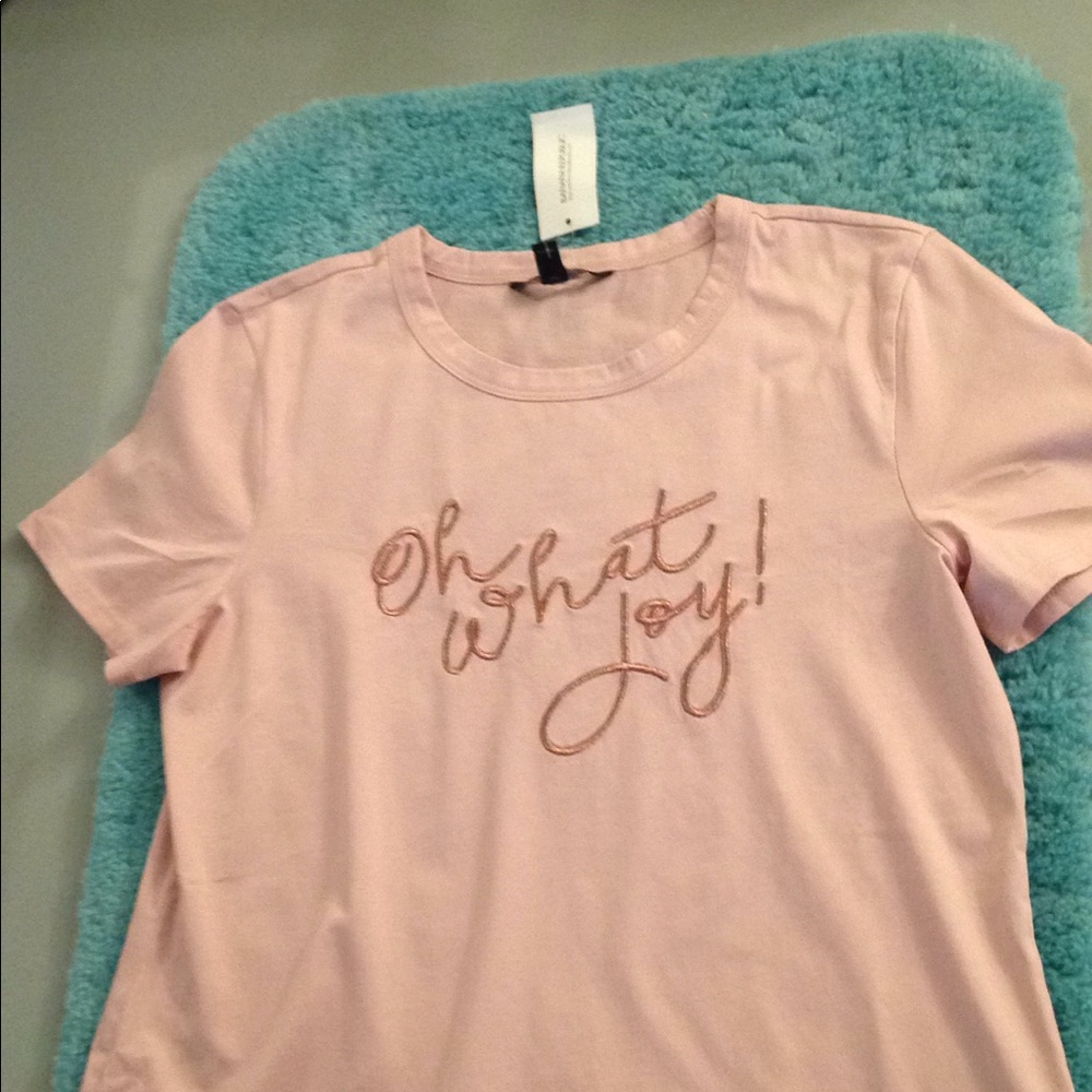 34. Banana Republic "oh what joy" top - Picture 2 of 3